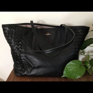 Cole Haan black leather tote in like new condition